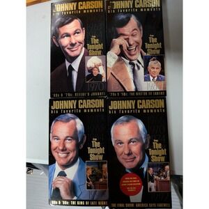 Johnny Carson Tonight Show 4-VHS Collection 60s-90s Final Show Rare Set